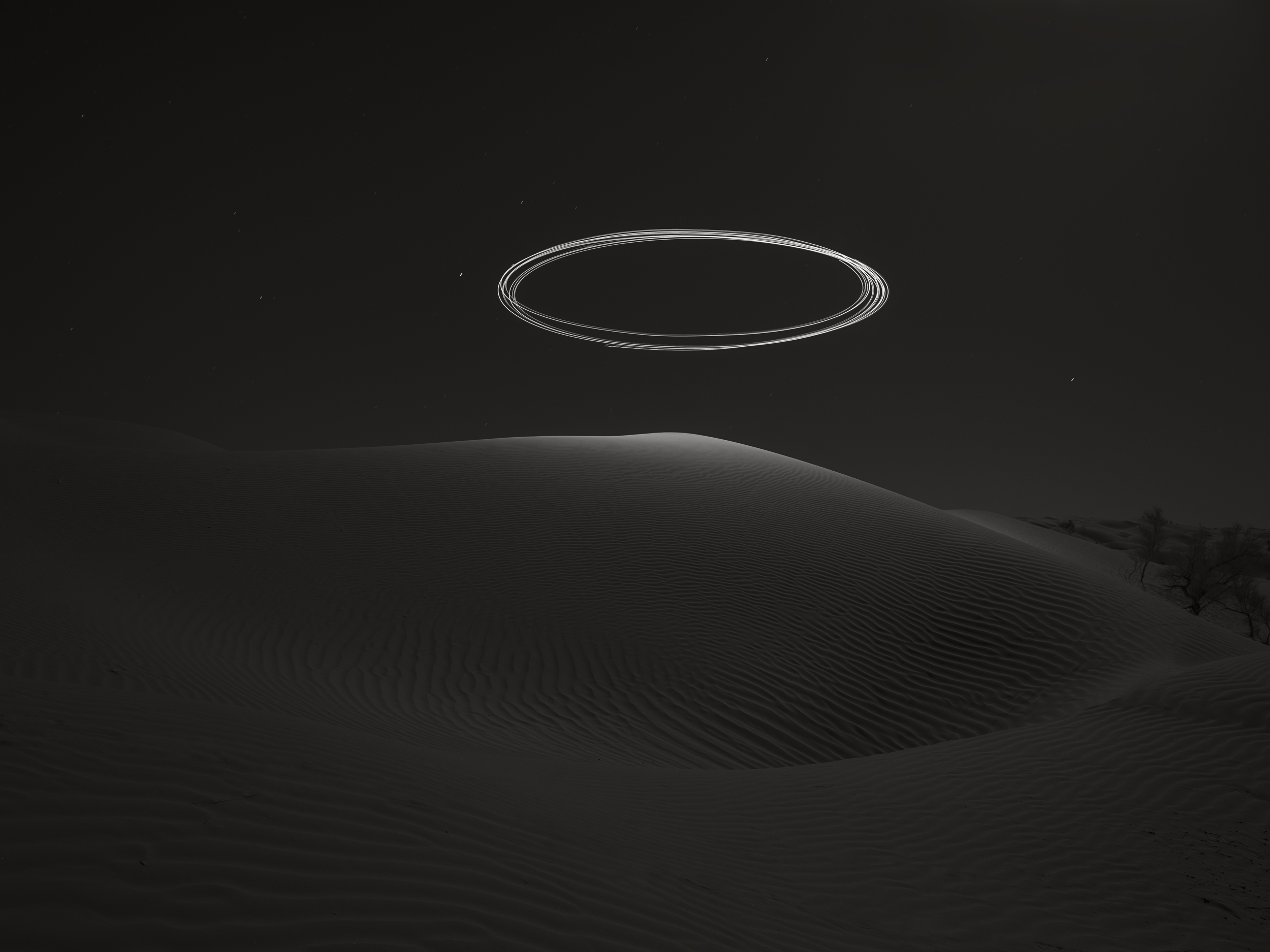 Dune And Circle Of Light 01, Tunisia, 2023